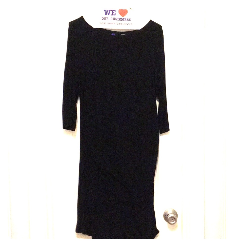 Black spandex Seraphine maternity dress